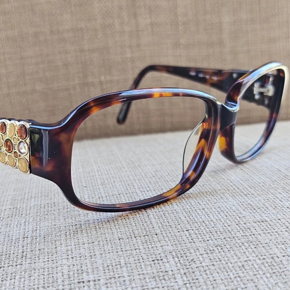 SOL by Daisy Fuentes Women Eyeglasses Frame Brown Tortoise Glasses 106P 55[]16